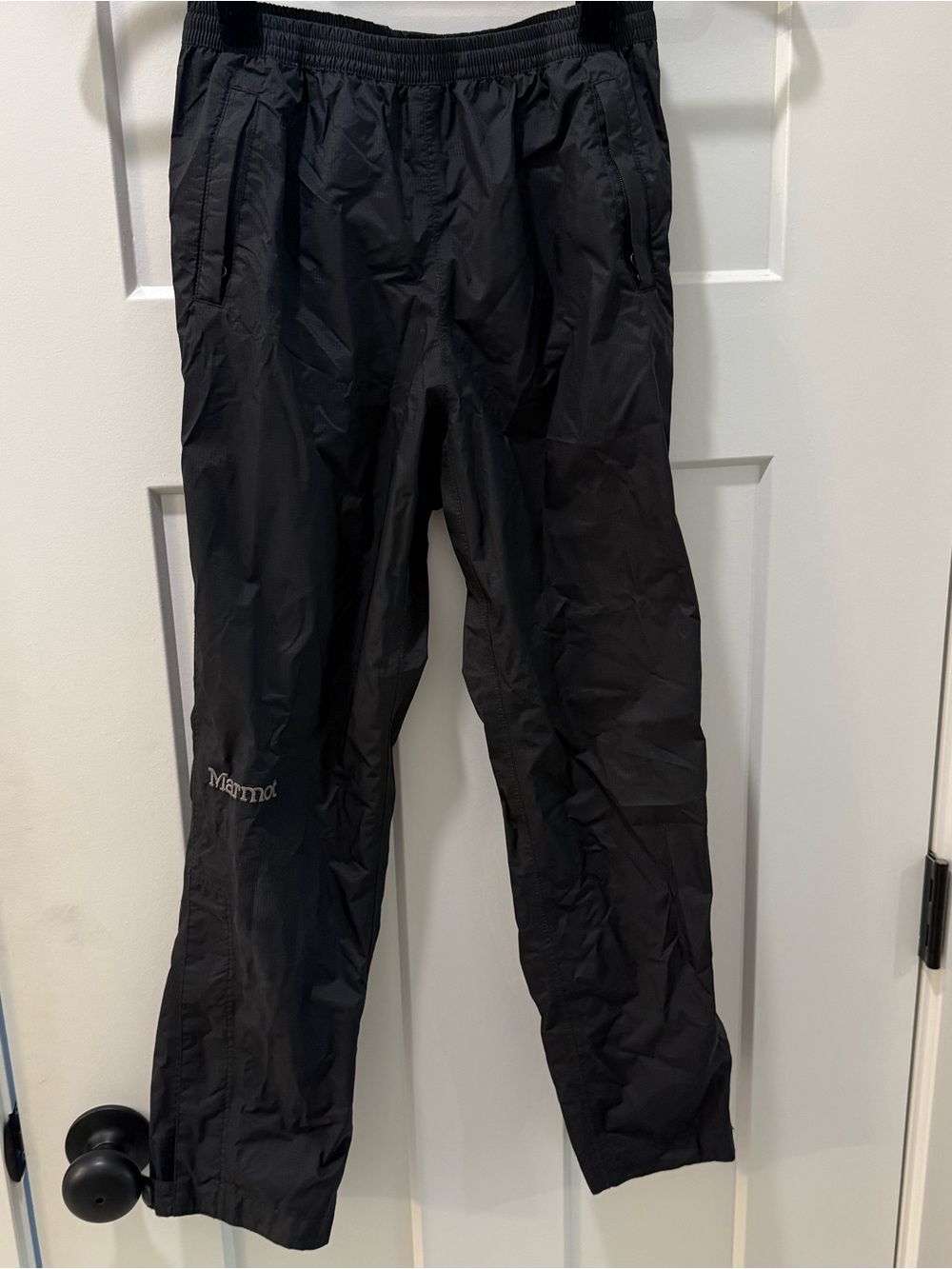 Marmot Youth Medium Black Lightweight Rain Pants